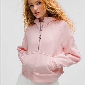 Lululemon Scuba Oversized Half-Zip Hoodie – Strawberry Milkshake – Size M/L